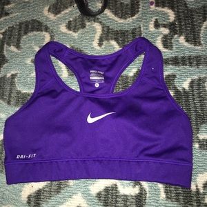 Nike purple sports bra